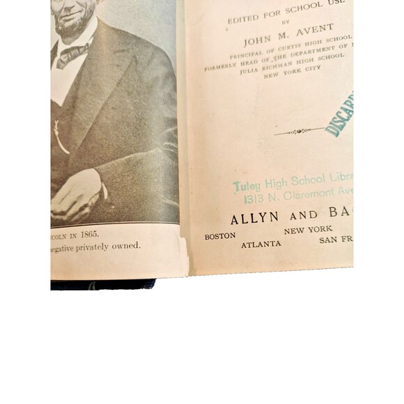Academy Classics Abraham Lincoln Addresses and Letters Allyn and Bacon 1924 - Picture 6 of 13